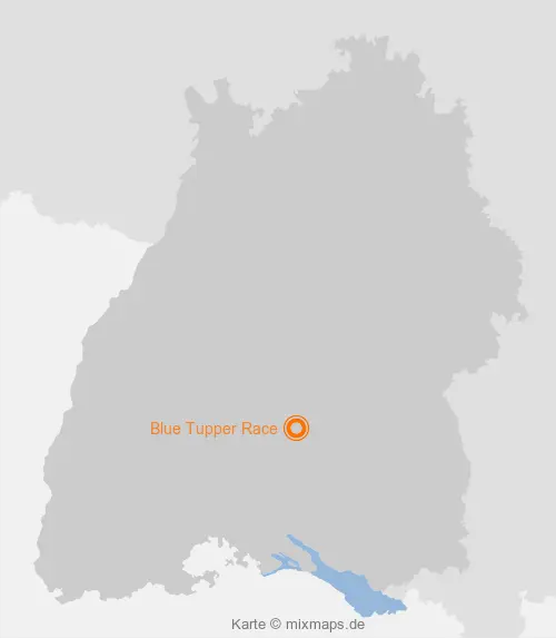 Karte Baden-Württemberg: Blue Tupper Race, Bitz