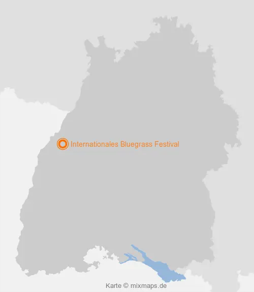 Karte Baden-Württemberg: Internationales Bluegrass Festival, Bühl