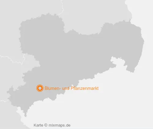 Karte Sachsen: Blumen- und Pflanzenmarkt, Schneeberg