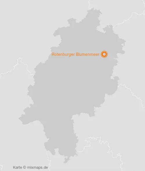 Karte Hessen: Rotenburger Blumenmeer, Rotenburg an der Fulda