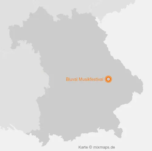 Karte Bayern: Bluval Musikfestival, Straubing