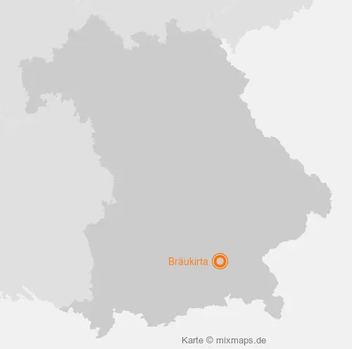 Karte Bayern: Bräukirta, Forsting