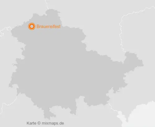 Karte Thüringen: Brauereifest, Worbis