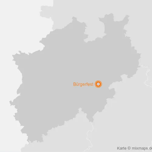 Karte Nordrhein-Westfalen: Bürgerfest, Meschede