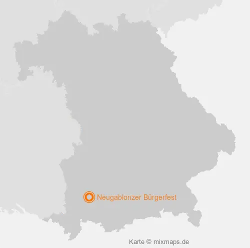 Karte Bayern: Neugablonzer Bürgerfest, Kaufbeuren