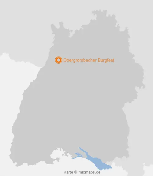 Karte Baden-Württemberg: Obergrombacher Burgfest, Obergrombach