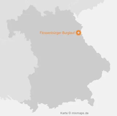 Karte Bayern: Flossenbürger Burglauf, Flossenbürg