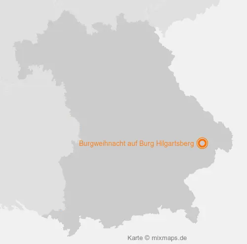 Karte Bayern: Burgweihnacht auf Burg Hilgartsberg, Hilgartsberg