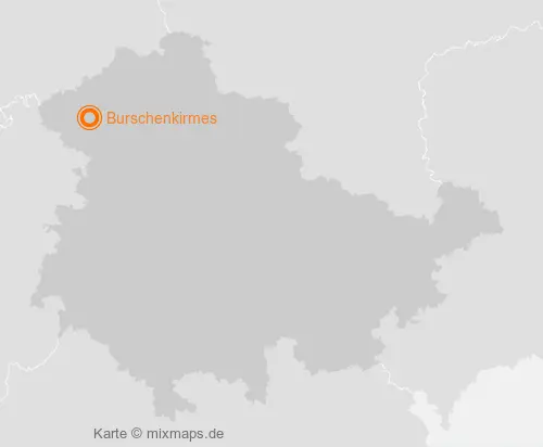 Karte Thüringen: Burschenkirmes, Heuthen