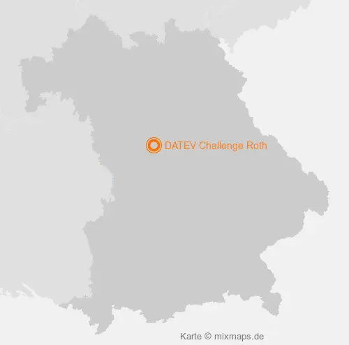 Karte Bayern: DATEV Challenge Roth, Roth