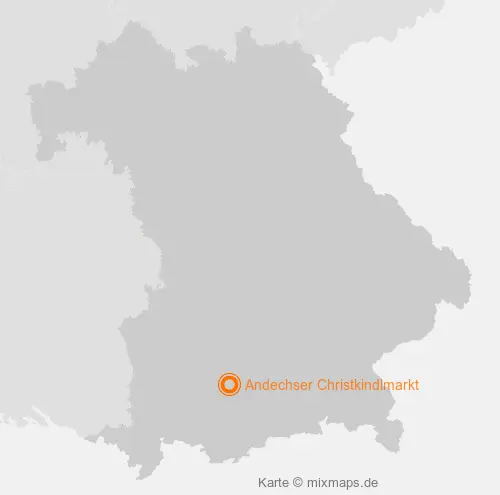 Karte Bayern: Andechser Christkindlmarkt, Andechs