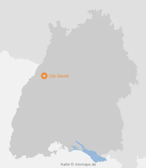 Karte Baden-Württemberg: City-Sause, Gaggenau