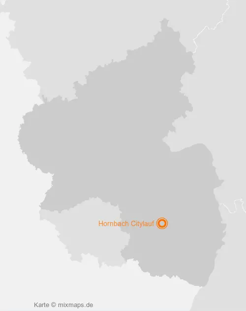 Karte Rheinland-Pfalz: Hornbach Citylauf, Kaiserslautern