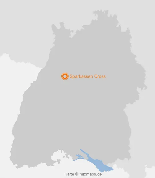 Karte Baden-Württemberg: Sparkassen Cross, Huchenfeld