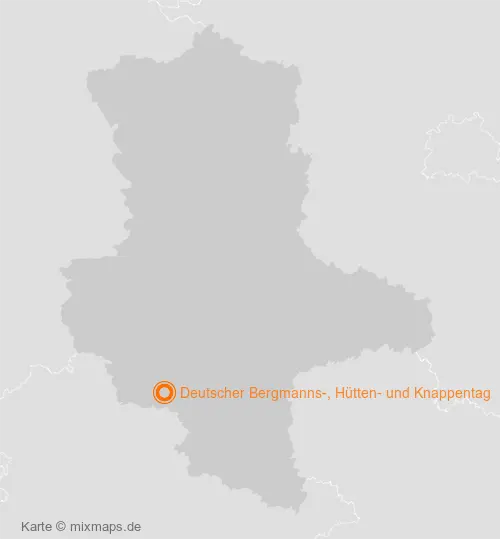 Karte Sachsen-Anhalt: Deutscher Bergmanns-, Hütten- und Knappentag, Sangerhausen