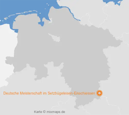 Karte Niedersachsen: Deutsche Meisterschaft im Setzbügeleisen-Eisschiessen, Braunlage