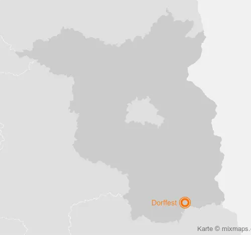 Karte Brandenburg: Dorffest, Allmosen