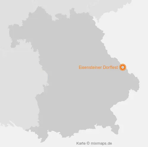 Karte Bayern: Eisensteiner Dorffest, Bayerisch Eisenstein