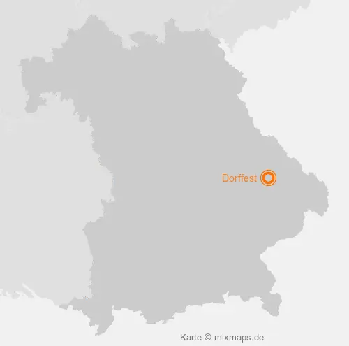 Karte Bayern: Dorffest, Bernried