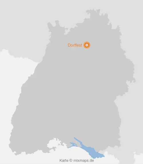 Karte Baden-Württemberg: Dorffest, Bürg