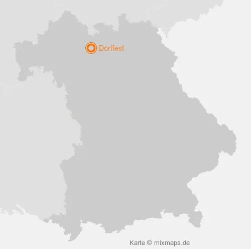 Karte Bayern: Dorffest, Dörflis