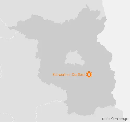 Karte Brandenburg: Schweriner Dorffest, Schwerin