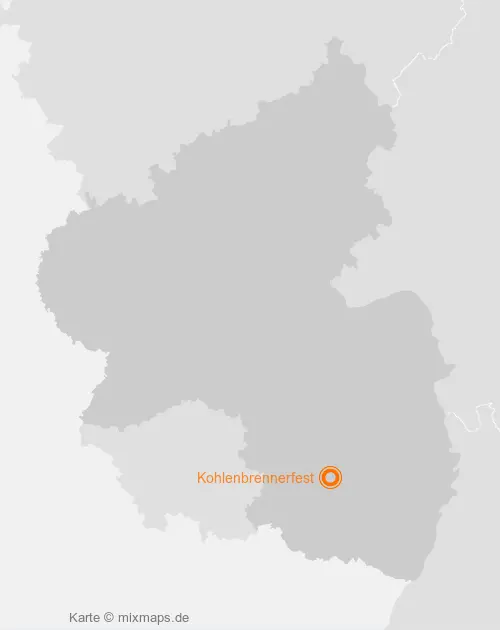 Karte Rheinland-Pfalz: Kohlenbrennerfest, Trippstadt