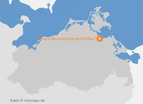 Karte Mecklenburg-Vorpommern: Albers Neuenkirchener Dorflauf, Neuenkirchen