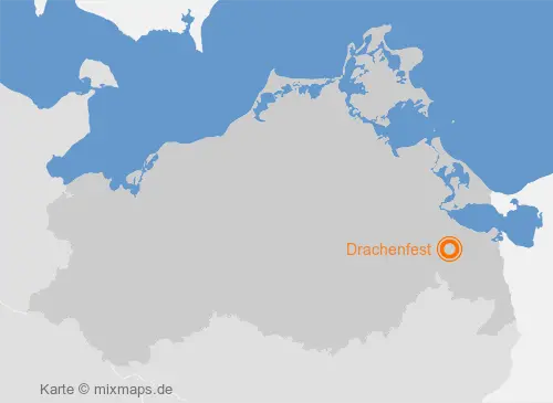 Karte Mecklenburg-Vorpommern: Drachenfest, Ferdinandshof