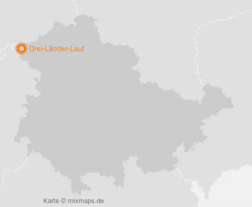 Karte Thüringen: Drei-Länder-Lauf, Arenshausen