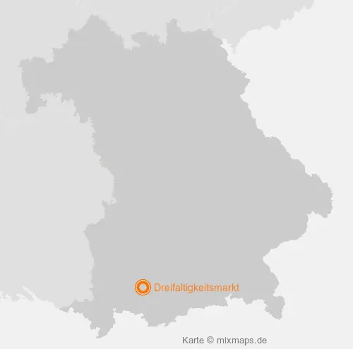 Karte Bayern: Dreifaltigkeitsmarkt, Schongau