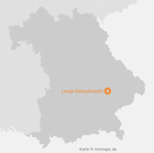 Karte Bayern: Lange Einkaufsnacht, Dingolfing