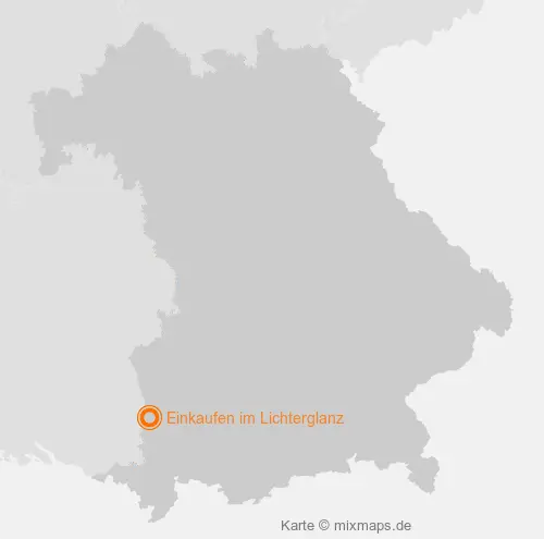 Karte Bayern: Einkaufen im Lichterglanz, Memmingen