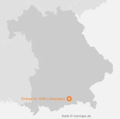 Karte Bayern: Einkauf im 1000 Lichterglanz, Miesbach