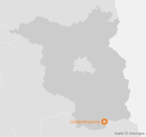 Karte Brandenburg: Lichtershopping, Senftenberg