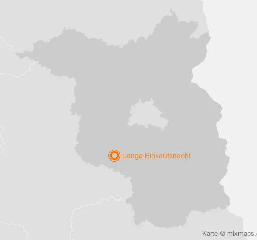 Karte Brandenburg: Lange Einkaufsnacht, Treuenbrietzen