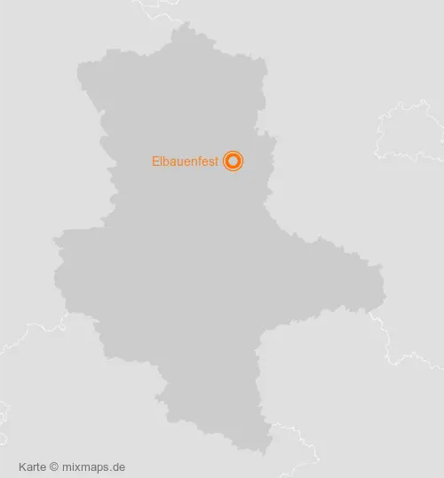 Karte Sachsen-Anhalt: Elbauenfest, Parey