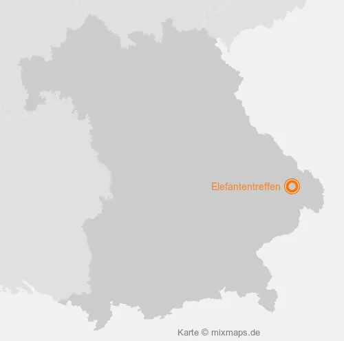 Karte Bayern: Elefantentreffen, Thurmansbang