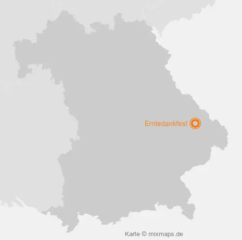 Karte Bayern: Erntedankfest, Bischofsmais