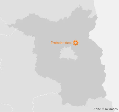 Karte Brandenburg: Erntedankfest, Danewitz