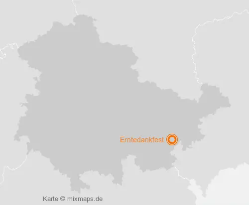 Karte Thüringen: Erntedankfest, Pahren