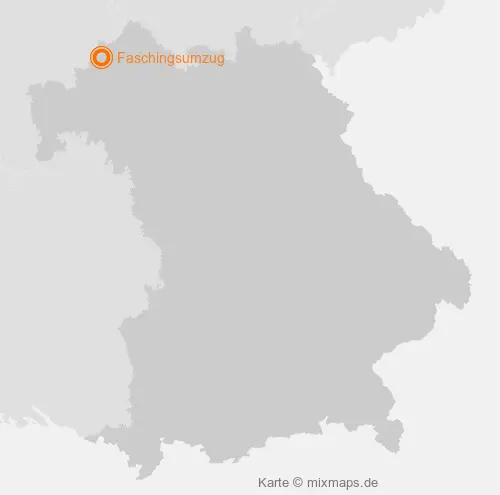 Karte Bayern: Faschingsumzug, Bad Brückenau