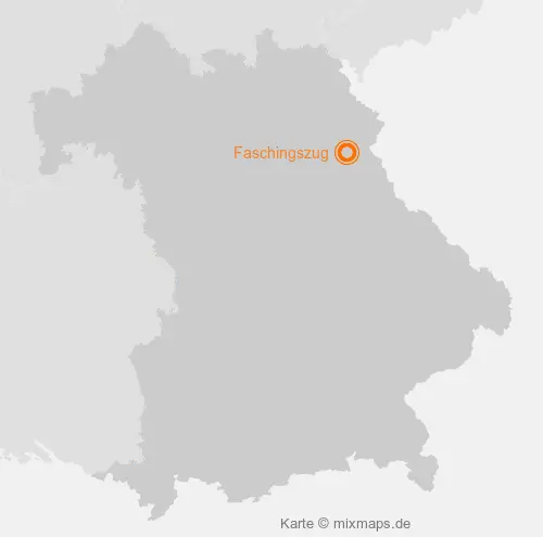 Karte Bayern: Faschingszug, Neustadt an der Waldnaab