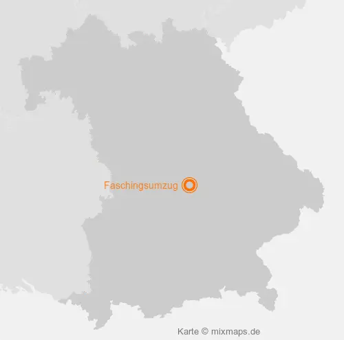 Karte Bayern: Faschingsumzug, Pförring