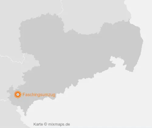 Karte Sachsen: Faschingsumzug, Plauen