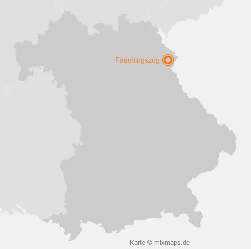 Karte Bayern: Faschingszug, Tirschenreuth