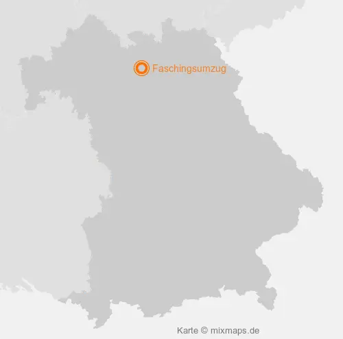 Karte Bayern: Faschingsumzug, Zapfendorf