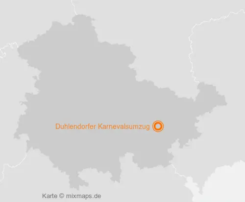 Karte Thüringen: Duhlendorfer Karnevalsumzug, Neustadt an der Orla