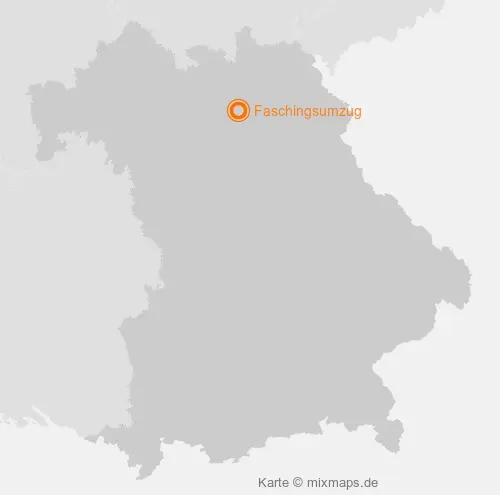 Karte Bayern: Faschingsumzug, Hollfeld