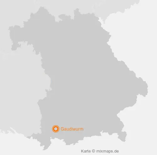 Karte Bayern: Gaudiwurm, Marktoberdorf